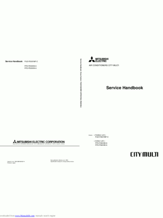 Mitsubishi Air Conditioner Service Manual 130