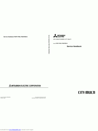 Mitsubishi Air Conditioner Service Manual 131