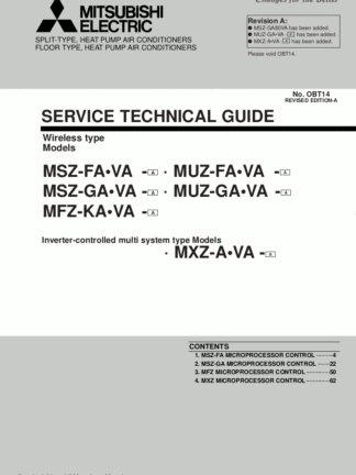 Mitsubishi Air Conditioner Service Manual 136