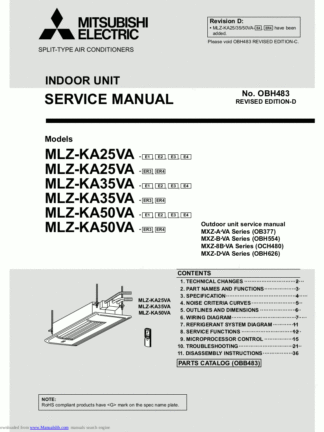 Mitsubishi Air Conditioner Service Manual 137