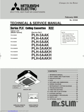 Mitsubishi Air Conditioner Service Manual 146