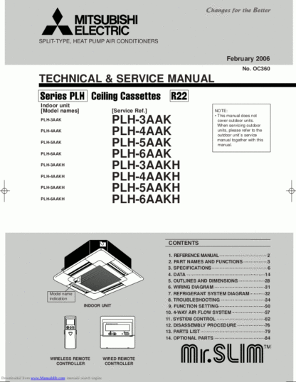 Mitsubishi Air Conditioner Service Manual 146