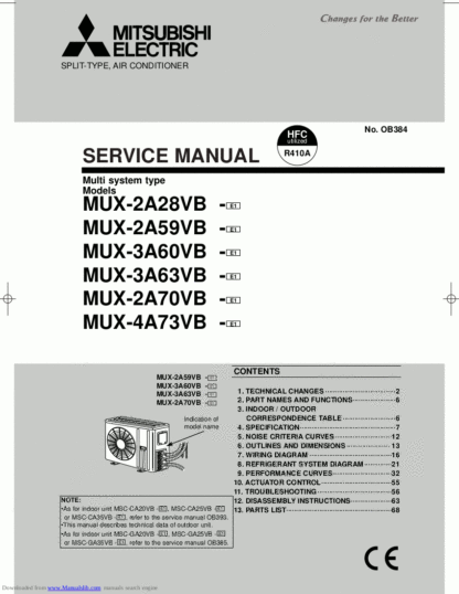 Mitsubishi Air Conditioner Service Manual 156