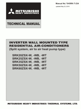 Mitsubishi Air Conditioner Service Manual 192