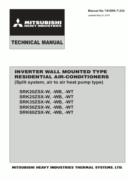 Mitsubishi Air Conditioner Service Manual 192