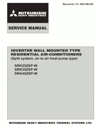 Mitsubishi Air Conditioner Service Manual 193