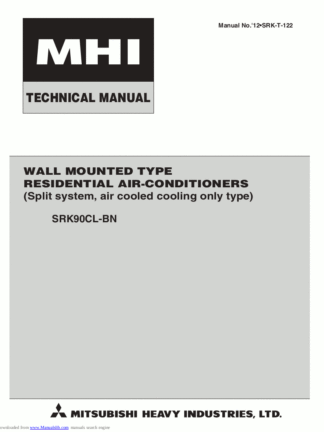 Mitsubishi Air Conditioner Service Manual 195