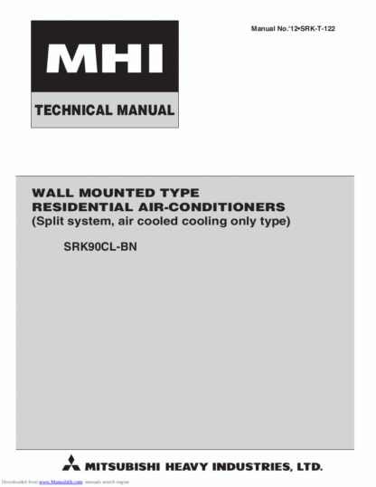 Mitsubishi Air Conditioner Service Manual 195