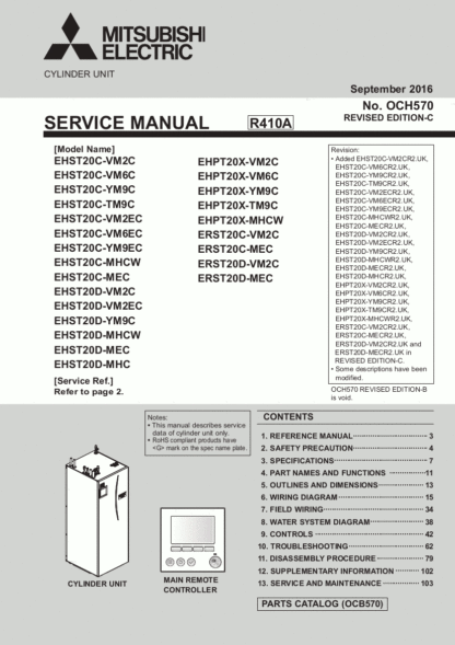 Mitsubishi Boiler Service Manual 10