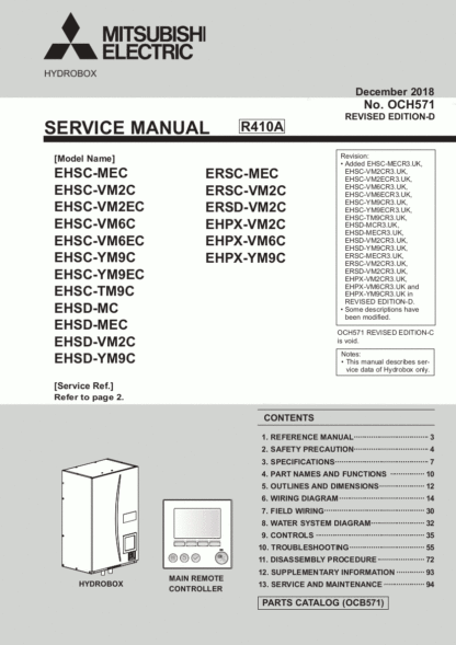 Mitsubishi Boiler Service Manual 11