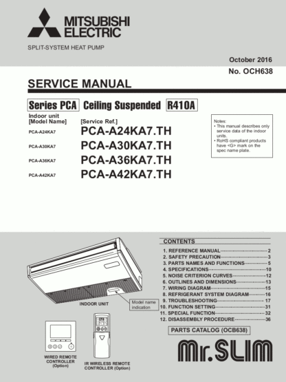 Mitsubishi Heat Pump Service Manual 03