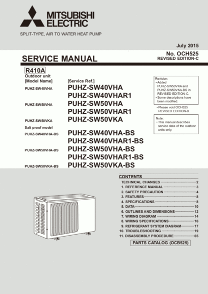Mitsubishi Heat Pump Service Manual 17