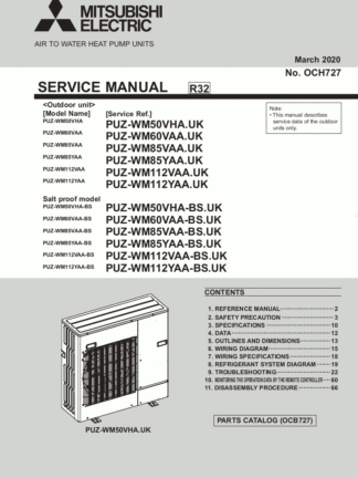 Mitsubishi Heat Pump Service Manual 18