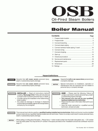 OSB Boiler Service Manual 01