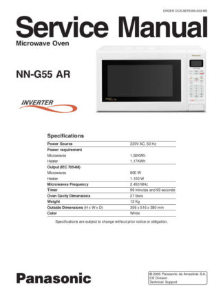 Panasonic Microwave Oven Service Manual 18