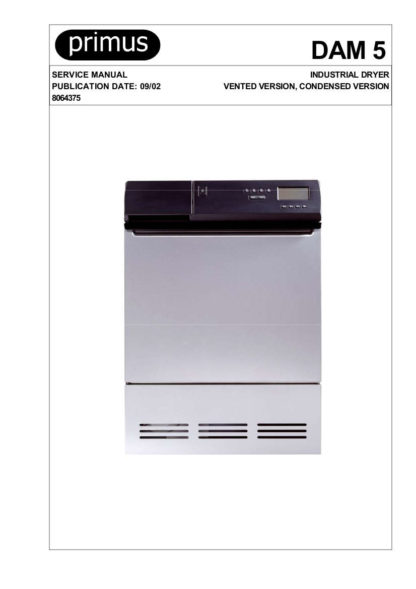 Primus Dryer Service Manual 01