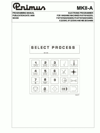 Primus Washer Service Manual 01