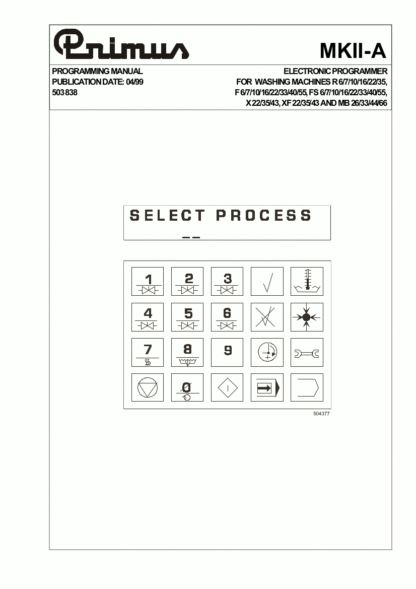 Primus Washer Service Manual 01