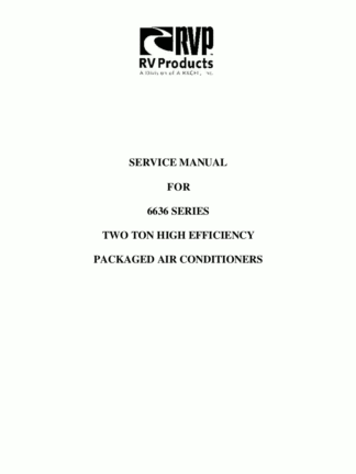 RVP Heat Pump Service Manual 07