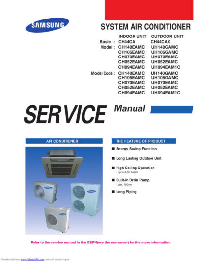 Samsung Air Conditioner Service Manual 103