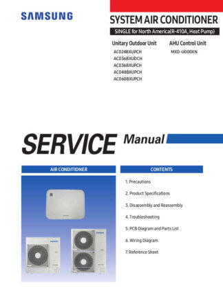 Samsung Air Conditioner Service Manual 104