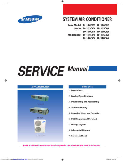 Samsung Air Conditioner Service Manual 110