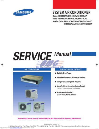 Samsung Air Conditioner Service Manual 114