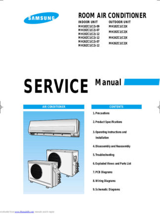 Samsung Air Conditioner Service Manual 130