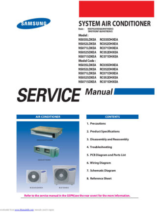 Samsung Air Conditioner Service Manual 134