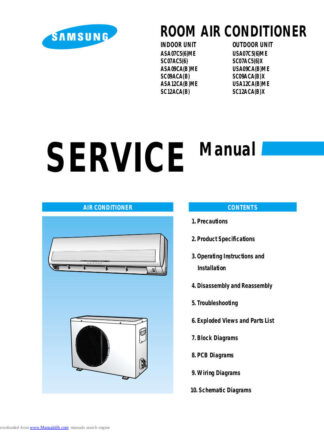 Samsung Air Conditioner Service Manual 136