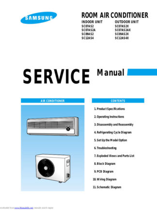 Samsung Air Conditioner Service Manual 137