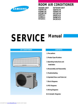 Samsung Air Conditioner Service Manual 145