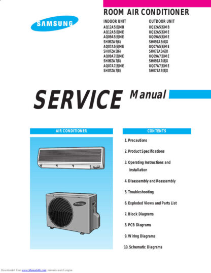 Samsung Air Conditioner Service Manual 146