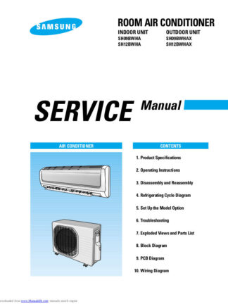 Samsung Air Conditioner Service Manual 153