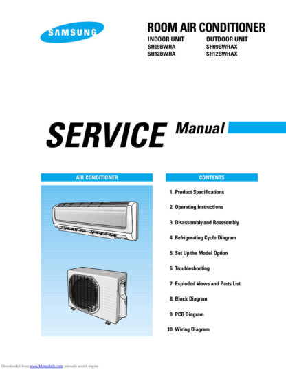 Samsung Air Conditioner Service Manual 153