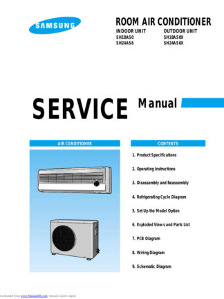 Samsung Air Conditioner Service Manual 158