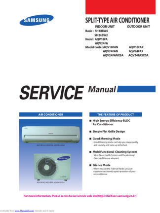 Samsung Air Conditioner Service Manual 159