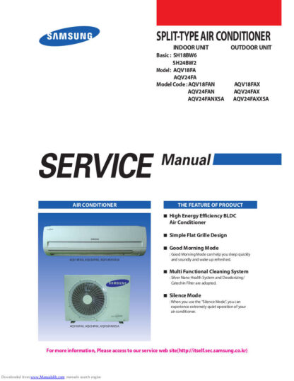 Samsung Air Conditioner Service Manual 159