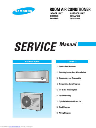 Samsung Air Conditioner Service Manual 164