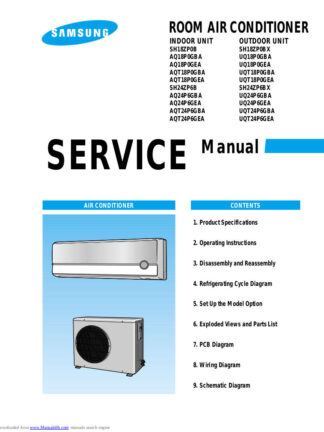 Samsung Air Conditioner Service Manual 166