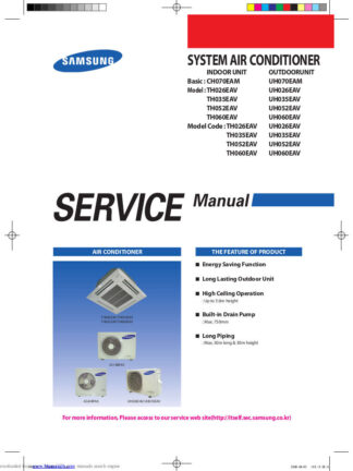 Samsung Air Conditioner Service Manual 169