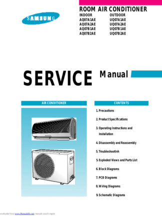 Samsung Air Conditioner Service Manual 172