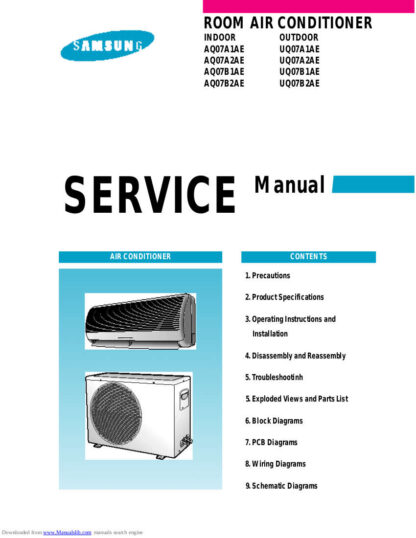 Samsung Air Conditioner Service Manual 172