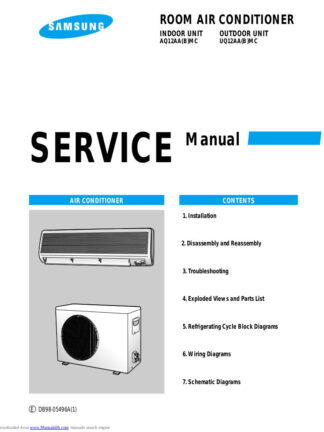 Samsung Air Conditioner Service Manual 176