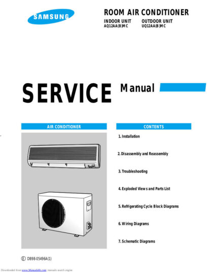 Samsung Air Conditioner Service Manual 176