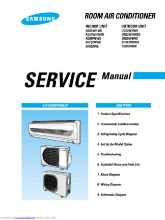 Samsung Air Conditioner Service Manual 178