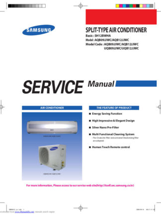 Samsung Air Conditioner Service Manual 180