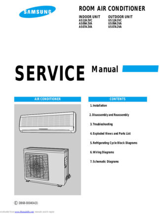 Samsung Air Conditioner Service Manual 181