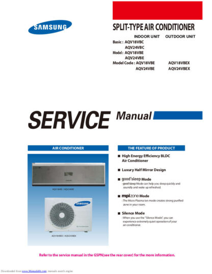 Samsung Air Conditioner Service Manual 184