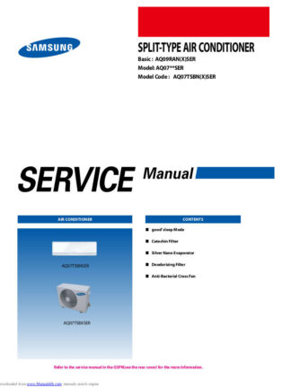 Samsung Air Conditioner Service Manual 186